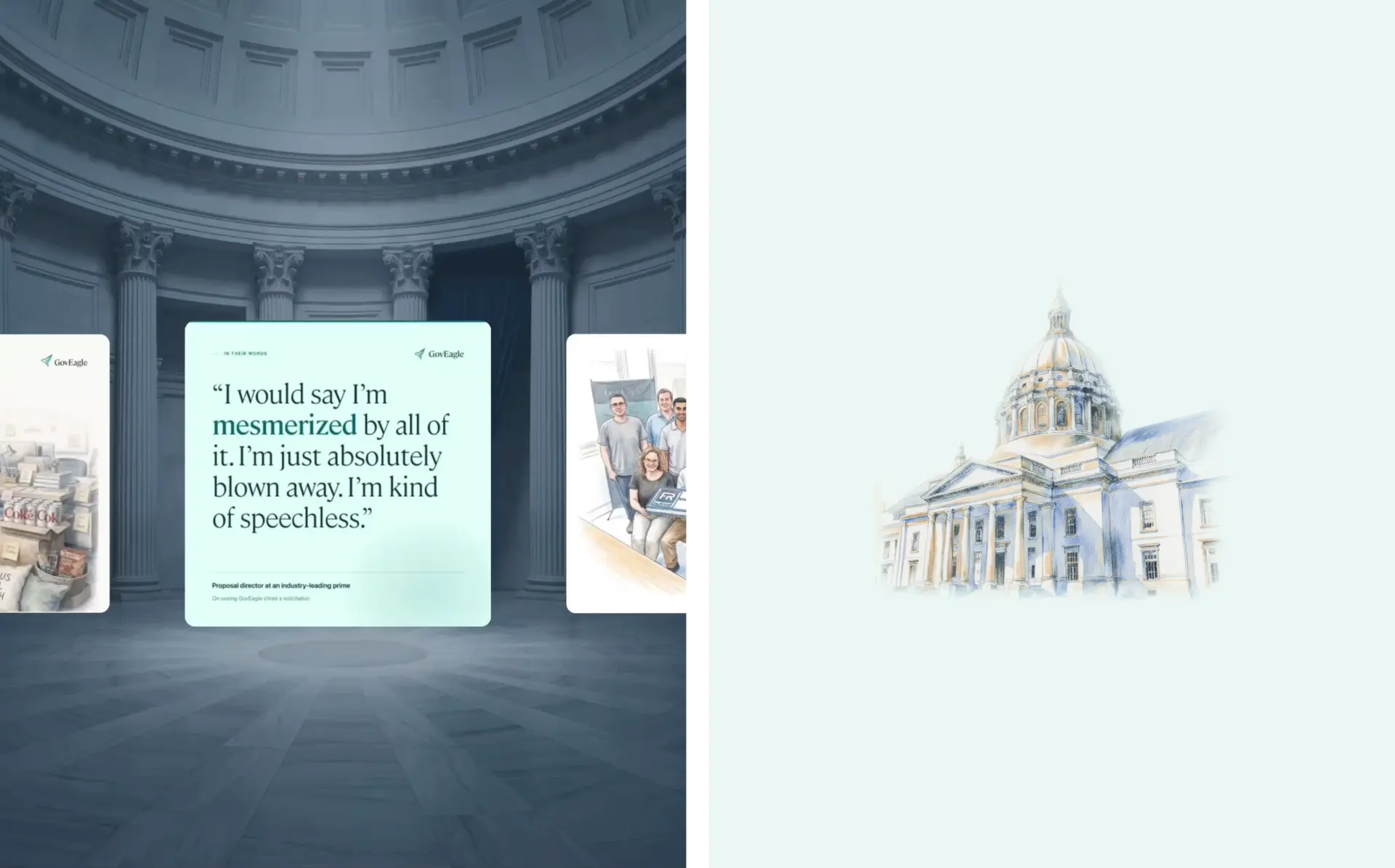 Brand message and Capitol illustration
