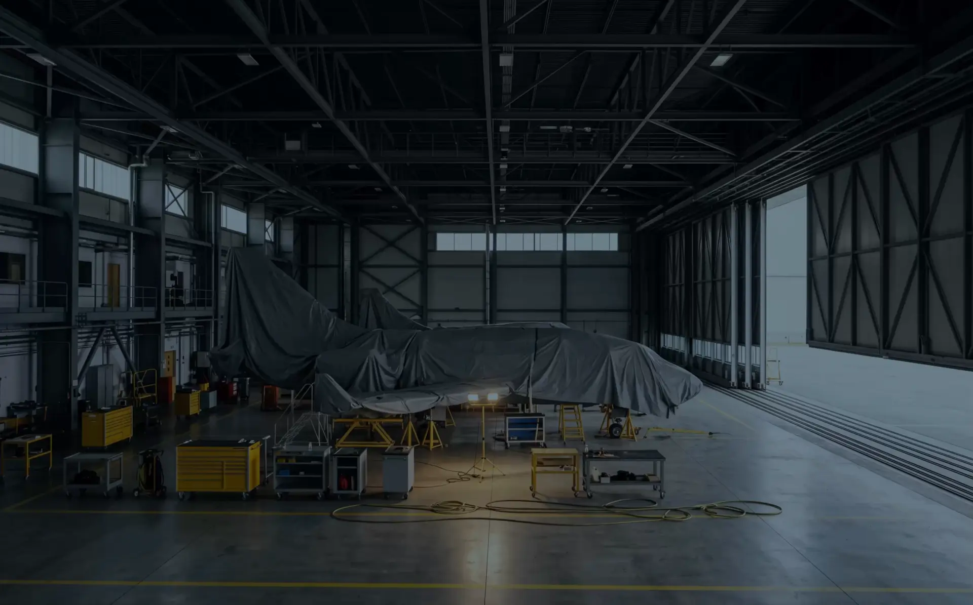 Product integrations in an aircraft hangar