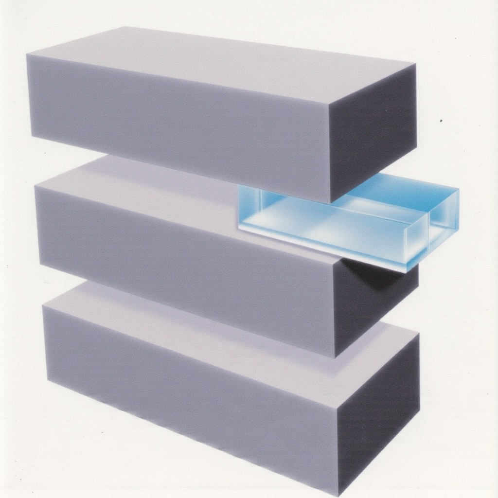 Abstract stacked blocks cover image for AI branding studios article