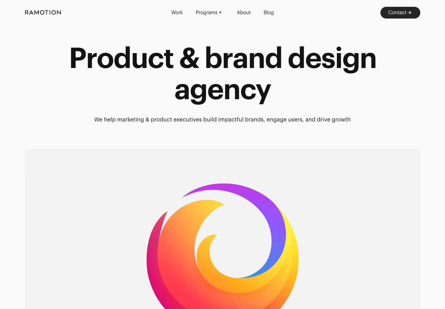 Ramotion design agency website screenshot